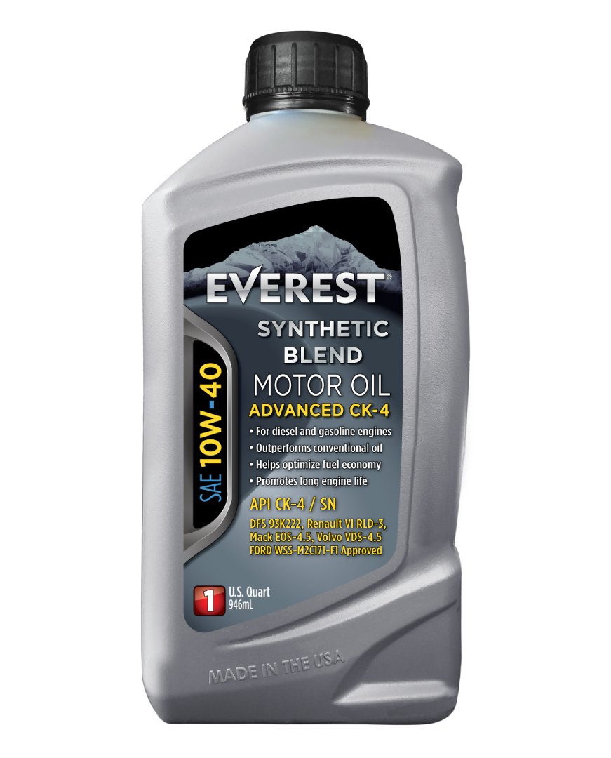 Everest Extreme-Duty Synthetic Blend 10W-40 CK-4 Engine Oil SN